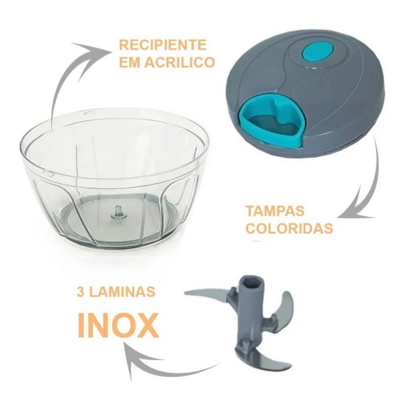 Multi Processador de Alimentos Premium  Lâminas Inox